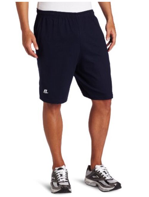 Russell Athletic Black Cotton Solid Relaxed Fit Shorts