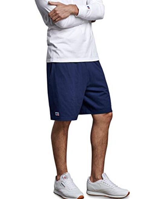 Russell Athletic Black Cotton Solid Relaxed Fit Shorts