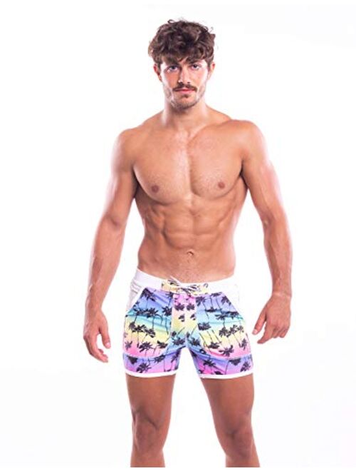 Taddlee Men's Swimwear Boxer Cut Swim Brief Bikini Trunks Board Shorts Swimsuits