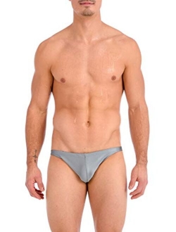 Gary Majdell Sport Men's Metallic Ultra Greek Bikini Swimsuit with Contour Pouch