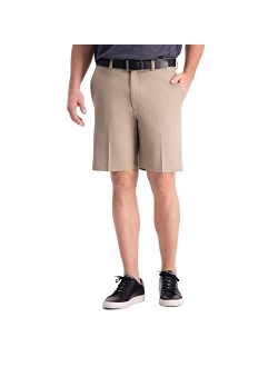 Men's Cool 18 Pro Straight Fit 4-Way Stretch Flat Front Expandable Waist Short with Big & Tall Sizes