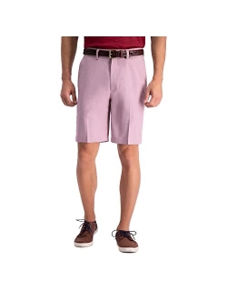 Men's Cool 18 Pro Straight Fit 4-Way Stretch Flat Front Expandable Waist Short with Big & Tall Sizes