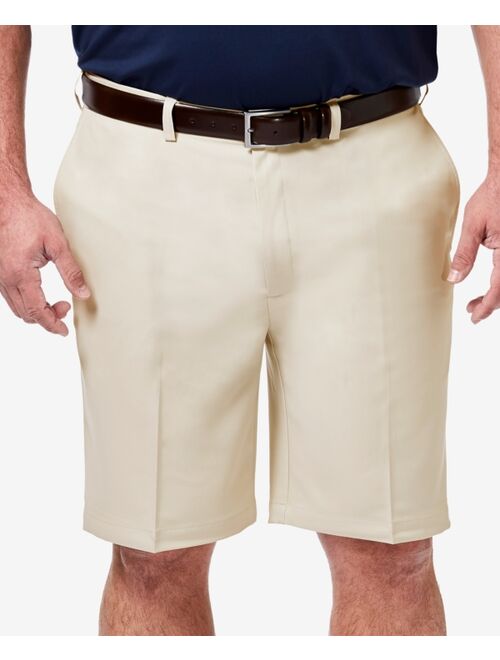 Haggar Men's Cool 18 Pro Straight Fit 4-Way Stretch Flat Front Expandable Waist Short with Big & Tall Sizes