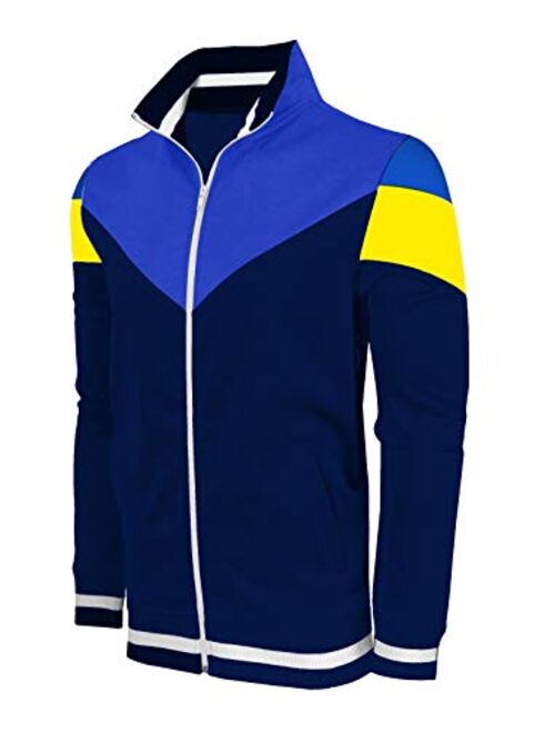 Screenshotbrand Mens Hip Hop Premium Slim Track Jacket - Side Taping