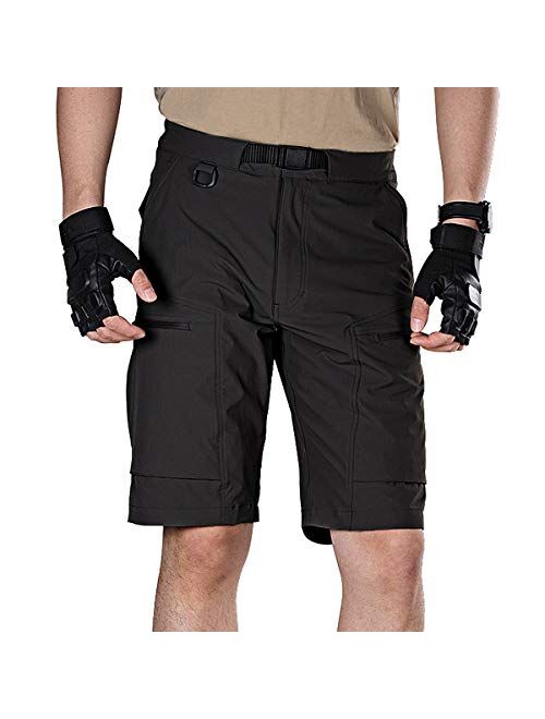 FREE SOLDIER Men's Lightweight Breathable Quick Dry Tactical Shorts Hiking Cargo Shorts Nylon Spandex