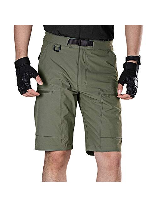 FREE SOLDIER Men's Lightweight Breathable Quick Dry Tactical Shorts Hiking Cargo Shorts Nylon Spandex