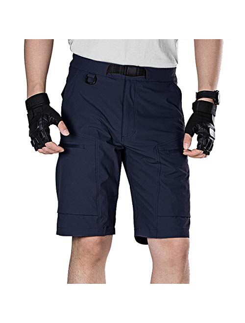 FREE SOLDIER Men's Lightweight Breathable Quick Dry Tactical Shorts Hiking Cargo Shorts Nylon Spandex