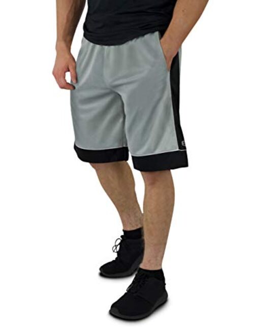 Men's Premium Active Athletic Performance Shorts with Pockets - 5 Pack