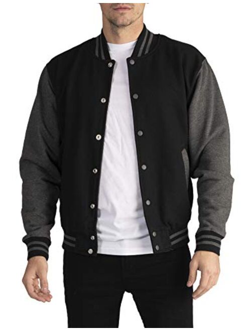 Pro Club Men's Varsity Fleece Baseball Jacket