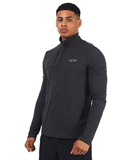 TCA Men's Fusion Pro Quickdry Long Sleeve Half-Zip Running Shirt