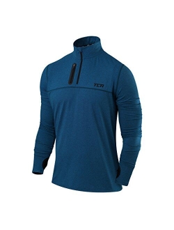 TCA Men's Fusion Pro Quickdry Long Sleeve Half-Zip Running Shirt