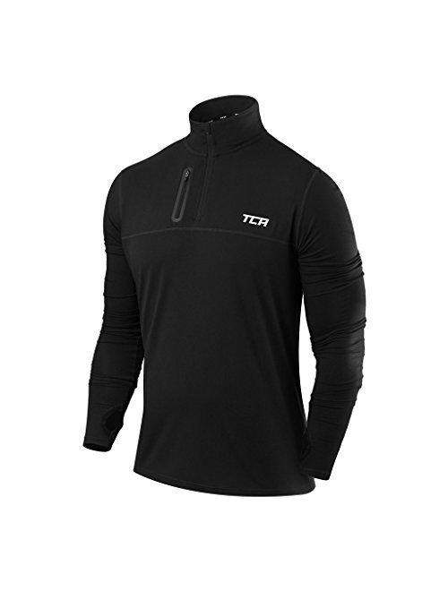 TCA Men's Fusion Pro Quickdry Long Sleeve Half-Zip Running Shirt