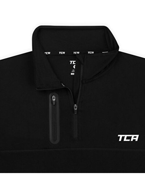 TCA Men's Fusion Pro Quickdry Long Sleeve Half-Zip Running Shirt