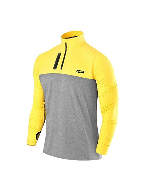 TCA Men's Fusion Pro Quickdry Long Sleeve Half-Zip Running Shirt