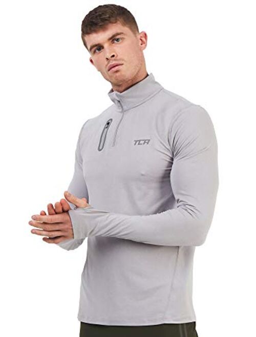 TCA Men's Fusion Pro Quickdry Long Sleeve Half-Zip Running Shirt