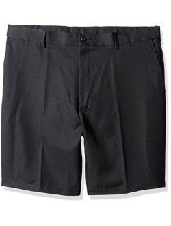 PGA TOUR Men's Waistband, 9" Inseam Expandable Flat Front Short