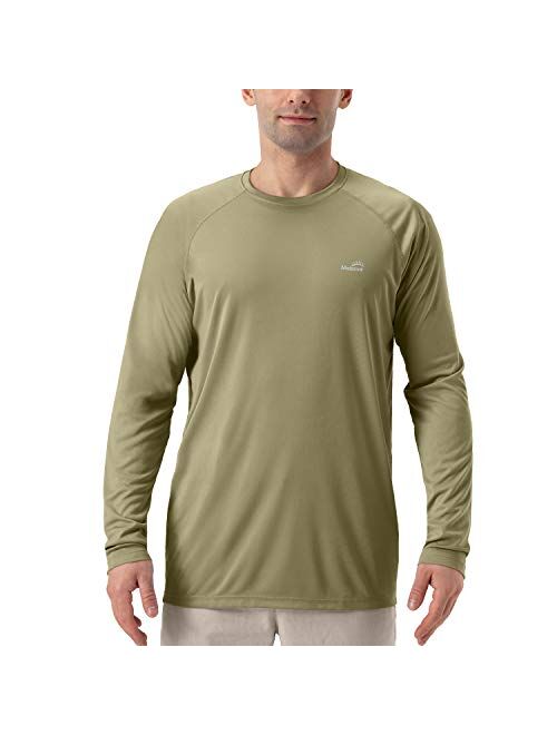 Men's UPF 50+ UV Sun Protection Hoodie Long Sleeve Rash Guard Hiking Fishing Swim T Shirt