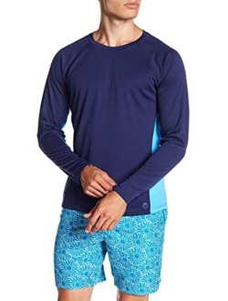 Beach Bros. Men's UPF 50+ Swim Shirt - Long Sleeve Quick Dry Rashguard