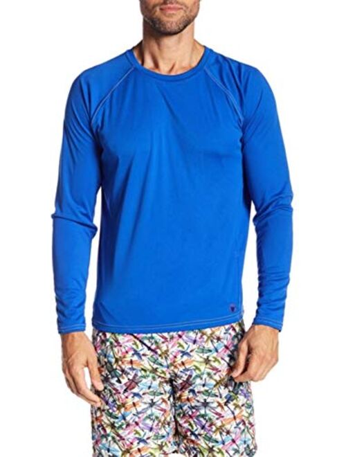 Beach Bros. Men's UPF 50+ Swim Shirt - Long Sleeve Quick Dry Rashguard