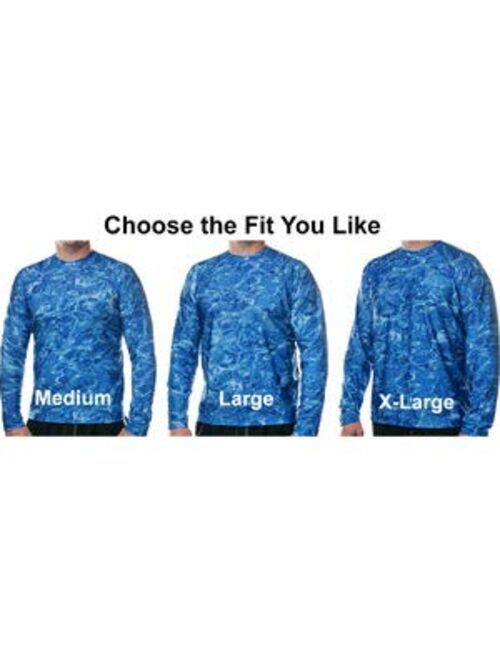 Aqua Design Rash Guard Men: UPF 50+ Long Sleeve Rashguard Swim Shirts for Men