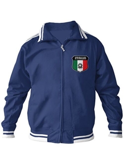 Amdesco Men's Italian Pride, Italia Italy Track Jacket