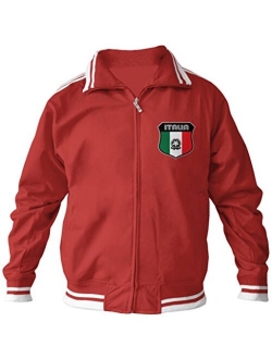 Amdesco Men's Italian Pride, Italia Italy Track Jacket