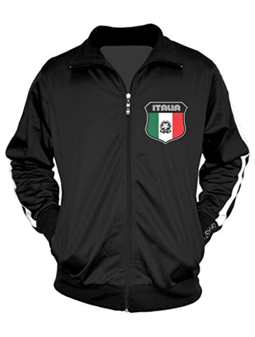 Amdesco Men's Italian Pride, Italia Italy Track Jacket