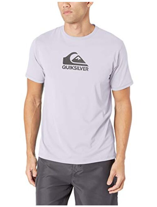 Quiksilver Men's Solid Streak Short Sleeve Rashguard UPF 50+ Sun Protection