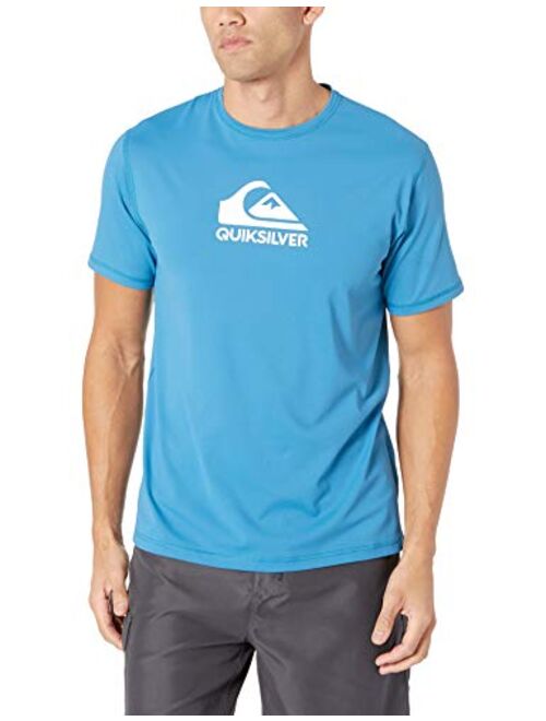 Quiksilver Men's Solid Streak Short Sleeve Rashguard UPF 50+ Sun Protection