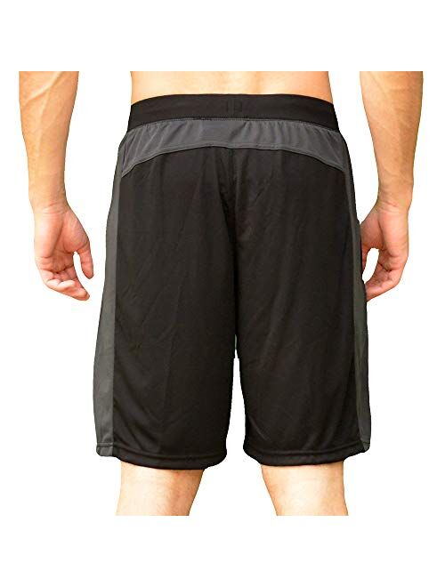 Colosseum Active Men's Four Way Stretch Gym Shorts with Elastic Waistband