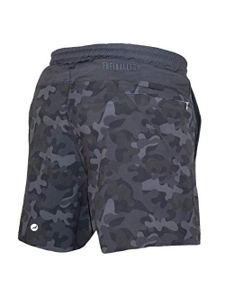 Meripex Apparel Men's Freeballer 8" Athetic Gym Performance Sport Shorts Perfect for Running, Weightlifting, and Yoga