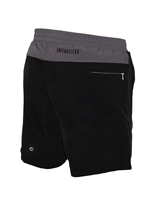 Meripex Apparel Men's Freeballer 8" Athetic Gym Performance Sport Shorts Perfect for Running, Weightlifting, and Yoga