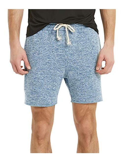 Athletic Running Shorts Men Knit Terry Gym Shorts for Men with Pockets