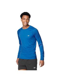 Men's Uv Swim Shirt Easy Long Sleeve Regular Fit