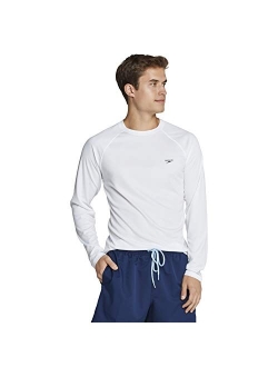 Men's Uv Swim Shirt Easy Long Sleeve Regular Fit