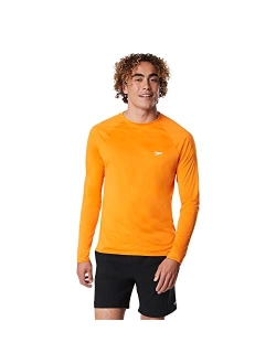 Men's Uv Swim Shirt Easy Long Sleeve Regular Fit