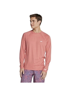 Men's Uv Swim Shirt Easy Long Sleeve Regular Fit