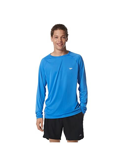 Speedo Men's Uv Swim Shirt Easy Long Sleeve Regular Fit