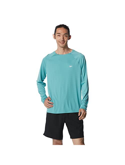 Speedo Men's Uv Swim Shirt Easy Long Sleeve Regular Fit