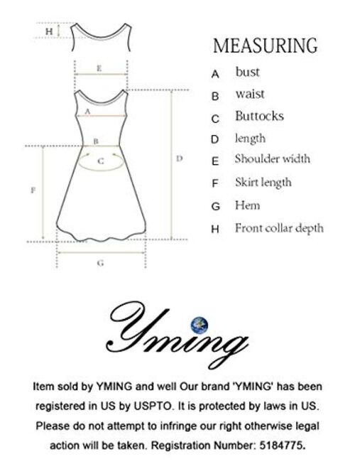 YMING Women Summer Casual High Waist Midi Dress Solid Color Wrap Faux Dress with Belt