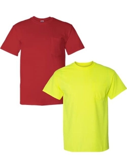 Men's DryBlend Workwear T-Shirts with Pocket, 2-Pack