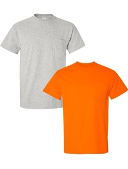 Men's DryBlend Workwear T-Shirts with Pocket, 2-Pack