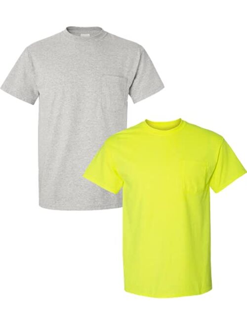 Gildan Men's DryBlend Workwear T-Shirts with Pocket, 2-Pack