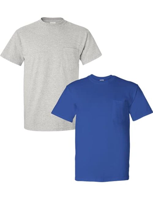 Gildan Men's DryBlend Workwear T-Shirts with Pocket, 2-Pack