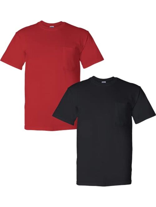 Gildan Men's DryBlend Workwear T-Shirts with Pocket, 2-Pack