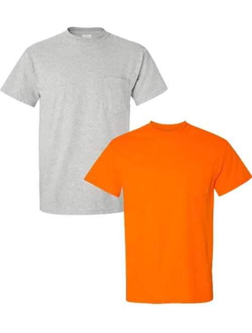 Gildan Men's DryBlend Workwear T-Shirts with Pocket, 2-Pack