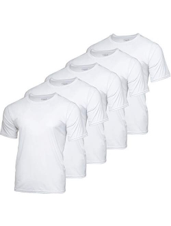 Mens Dry-Fit Moisture Wicking Active Athletic Performance Crew T-Shirt