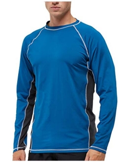 DUOFIER Men UPF 50+ UV Sun Protection Outdoor Long Sleeve Performance T-Shirt for Fishing, Hiking, Outdoor Running