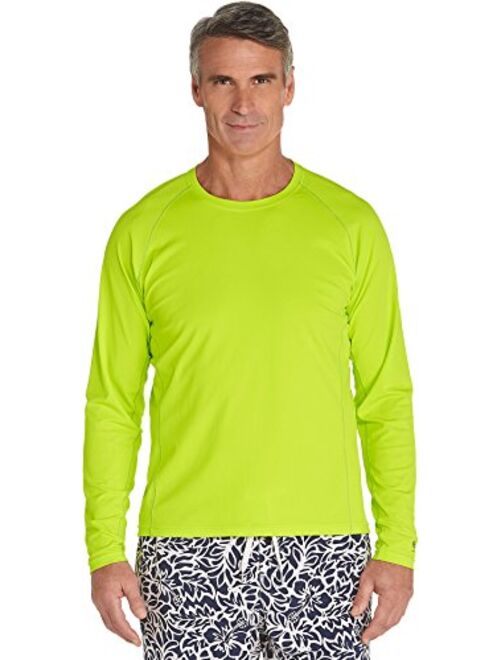 Coolibar UPF 50+ Men's Hightide Long Sleeve Swim Shirt - Sun Protective