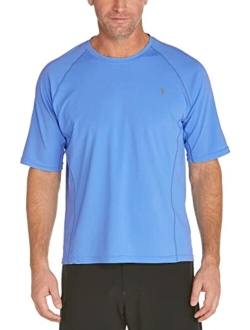 UPF 50  Men's Hightide Short Sleeve Swim Shirt - Sun Protective